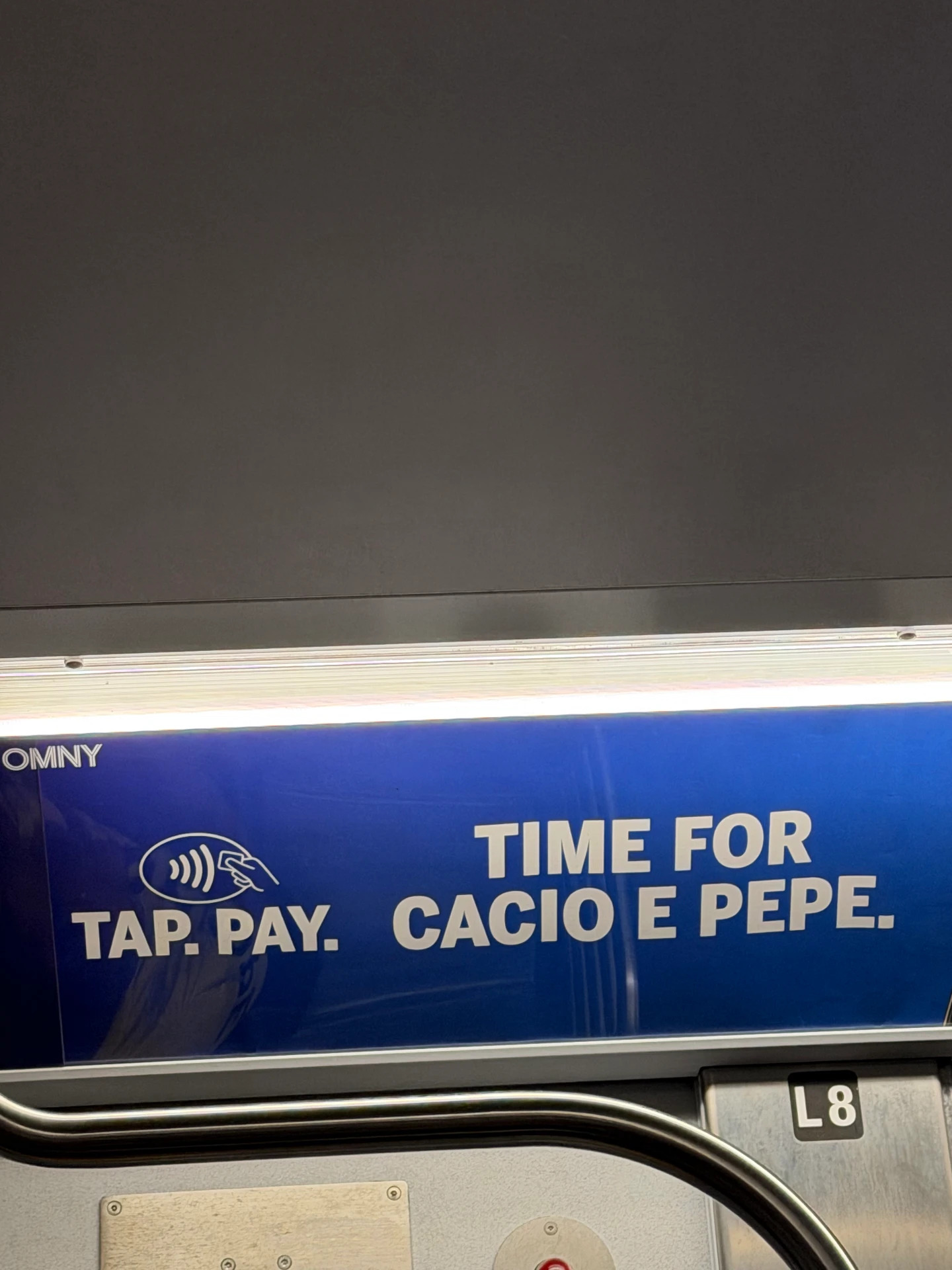 Subway ad: Time for cacio e pepe
